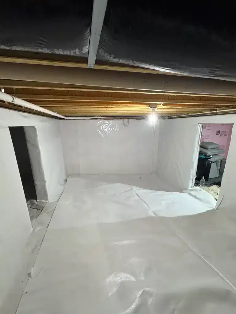 After photo – Doss Basement Encapsulation Mooresville