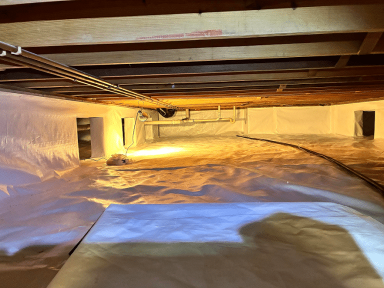 An encapsulated crawl space in Palestine, IN
