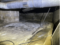 Before photo – Keil – Crawlspace Encapsulation in Greencastle