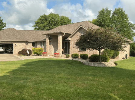 Before photo – Edna Knight Downspout Extensions New Palestine