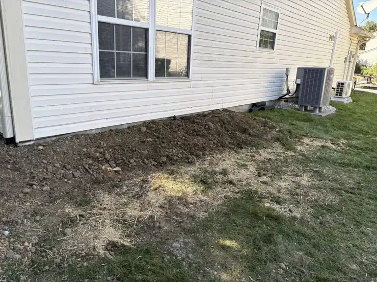 A repaired foundation in Indiana